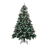 SANTACO Christmas Tree Snow Flocked 1.5M - Low Angle