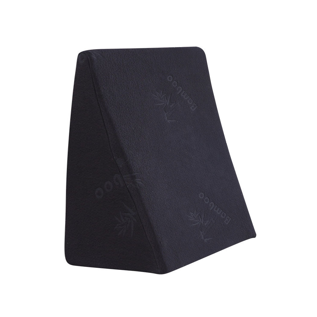 Cool Gel Memory Foam Bed Wedge Pillow Black 30-2006733150511828992