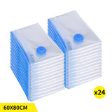 Vacuum Storage Bags Save Space Seal 60x80cm-24PK - Low Angle
