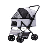 PaWz Pet Stroller Pram Dog Carrier Trailer Grey-2006733031943049216
