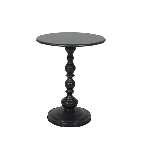 Levede Side Table Vintage End Round Black-2018816842147172352