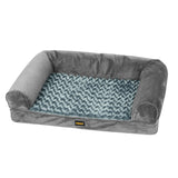 PaWz Pet Bed Sofa Dog Beds Bedding Soft M Grey Medium - Low Angle