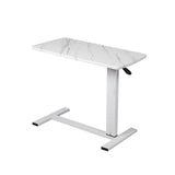Levede Standing Desk Sofa Bed Side Table White No Slots - Low Angle