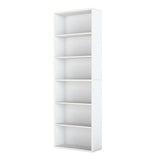 Levede 6 Tier Book Shelf Adjustable Shelves White - Extra Image