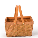 Picnic Basket Baskets Outdoor Deluxe - Close-Up Angle