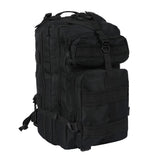 Slimbridge 40L Military Tactical Backpack Black - Close-Up Angle