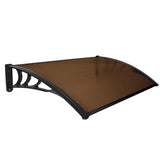 Mountview Window Door Awning Outdoor 1M X 1.5M Brown 1x1.5M - Low Angle
