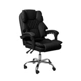 Levede Gaming Chair Office Computer Black No Footrest - Low Angle