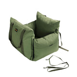 PaWz Dog Car Seat Booster Belt Green - Low Angle