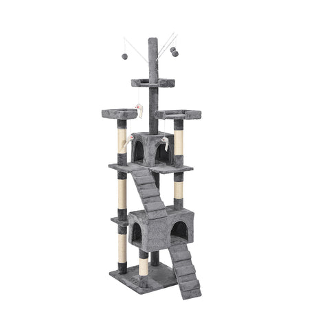 PaWz Cat Tree Scratching Post Scratcher Grey-2006733201548120064