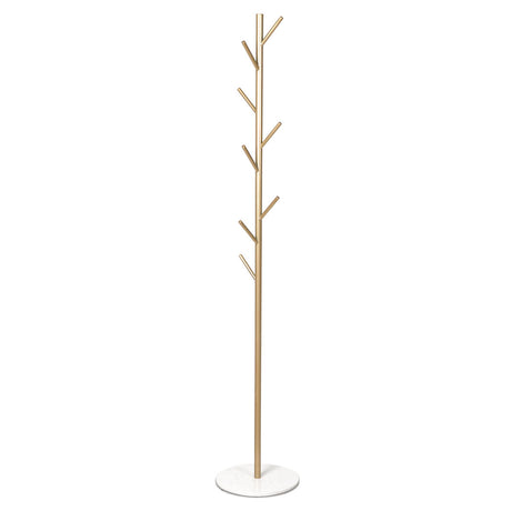 Levede Coat Rack Hat Clothes Stand Hanger Gold-2018816734156427264