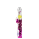 Urway Rabbit Vibrator Masturbator Thrusting Pink - Close-Up Angle
