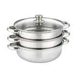 TOQUE Stainless Steel Steamer Meat Vegetable - Close-Up Angle