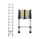 Traderight Multipurpose Ladder Telescopic 3.2M Silver 3.2 Meter - Low Angle