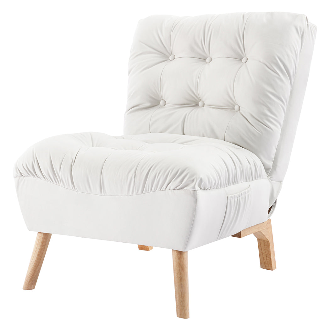 Levede Lounge Accent Chair Sofa Recliner Cream-2006733303171911680