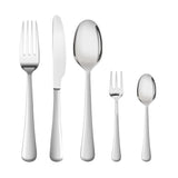 TOQUE Cutlery Set Stainless Steel 30PCS Silver - Low Angle