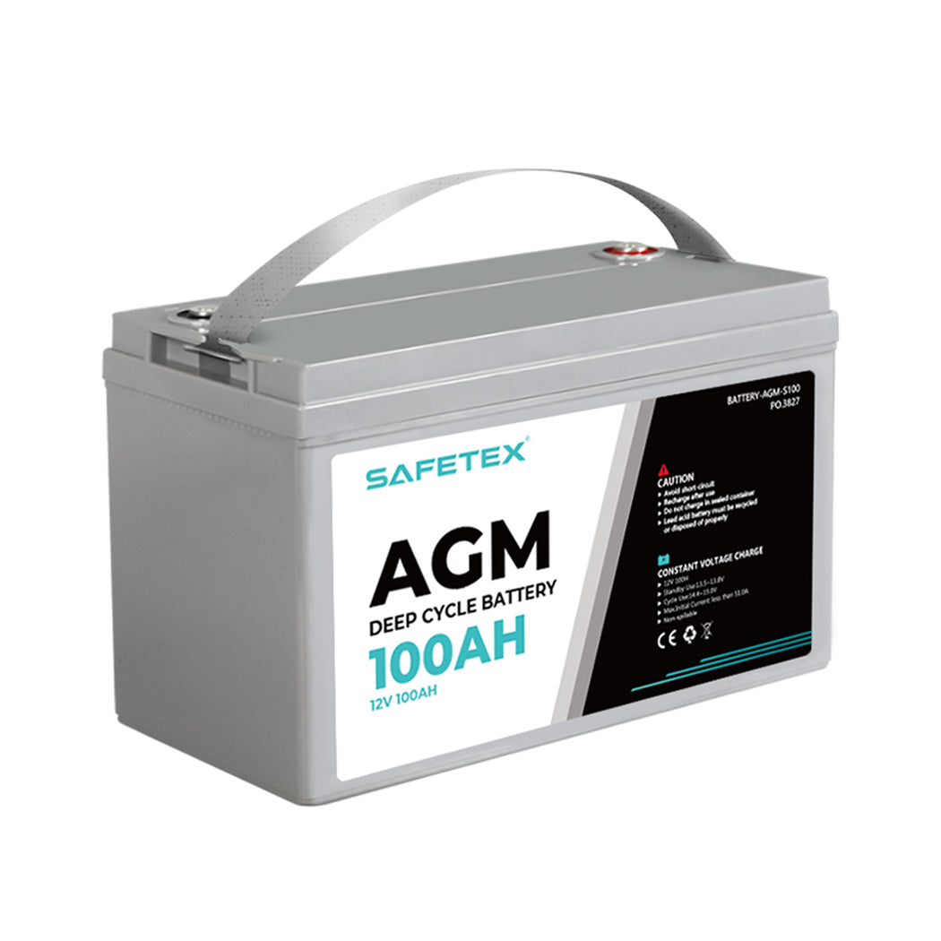 Safetex 12V 100Ah AGM Deep Cycle Lead-2006732717118590976