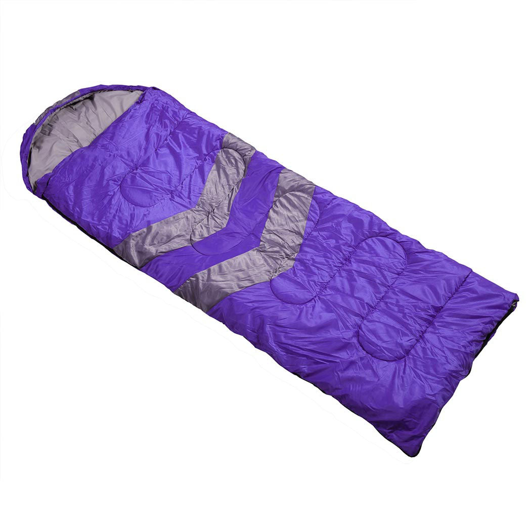 Mountview Single Sleeping Bag Bags Outdoor Purple-1954802651778650112