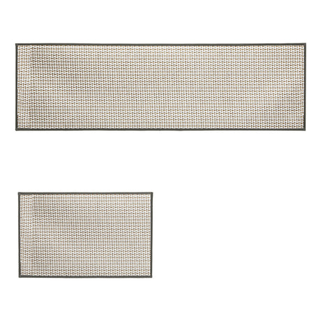 Marlow Kitchen Rug 2PCS Woven Non Slip Absorbent Grey-2018816694125989888