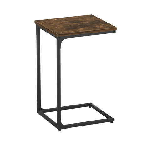Levede C-shaped End Table Side Sofa Coffee Wood Overbed Laptop Table Industrial-2018816742867996672