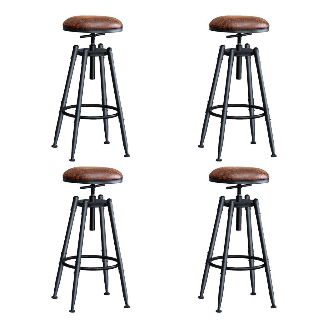 Levede 4x Bar Stools Industrial Kitchen-2018816924095483904
