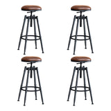 Levede 4x Bar Stools Industrial Kitchen - Low Angle