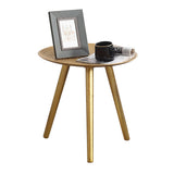 Levede Side Table Coffee Bedside End Golden - Low Angle