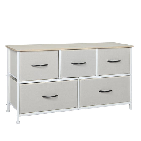 Levede Storage Cabinet Tower Chest Beige-2006733261870600192