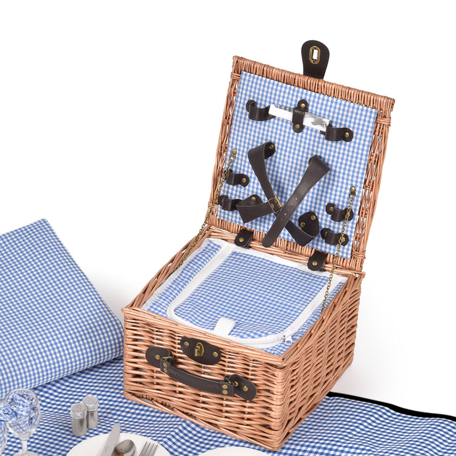 2 Person Picnic Basket Baskets Set Outdoor-2006732947679481856