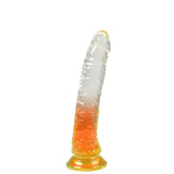 Urway Dildo Dong Realistic Penis Cock Yellow 20cm - Low Angle