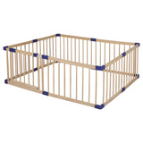 BoPeep Kids Playpen Wooden Baby Safety Large - Low Angle