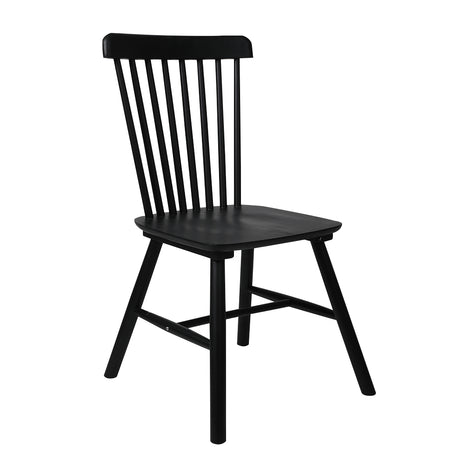 Levede 2x Dining Chairs Kitchen Winsor Black-2018816905514717184