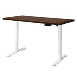 Levede Motorised Standing Desk Adjustable 140cm Walnut 1000x 1MM - Low Angle