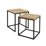 Levede 2PCS Nesting Coffee Tables - Low Angle