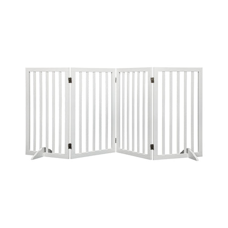 PaWz Wooden Pet Gate Dog Fence Safety White 800x 3MM-1954802529401442304