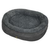 Pawz Orthopedic Plush Dog Bed Soft Washable Pet Bed Grey Cosy Cushion L Size - Extra Image