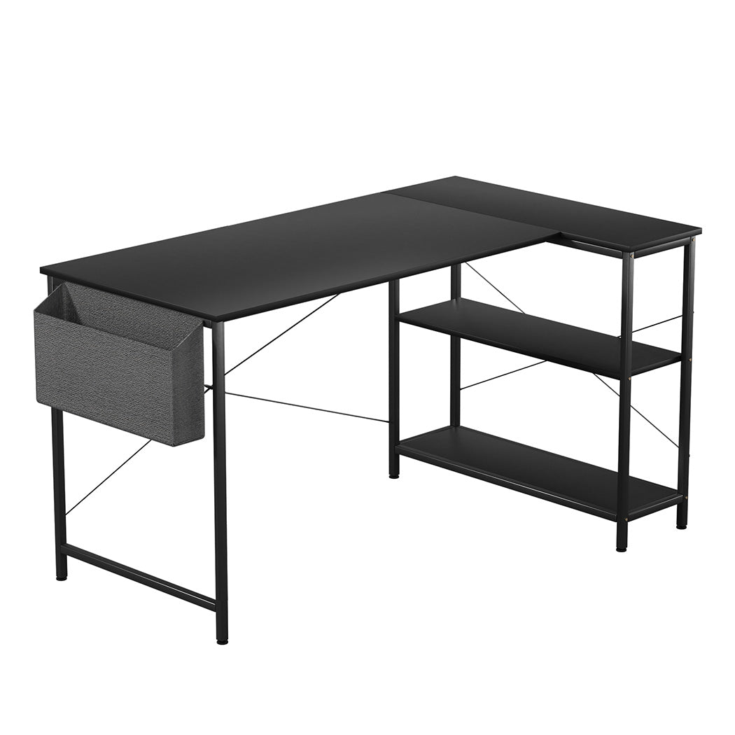 Levede L Shaped Computer Desk Home Desk Black-2006732839009259520