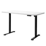 Levede Motorised Standing Desk Height 120cm White 800x 1.5MM - Low Angle