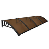 Mountview Window Door Awning Outdoor 1M X 4M Brown 1x4M - Close-Up Angle