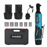 Traderight Cordless Ratchet 12V 42N.M 3/8" Drive Kit-2018816723158962176