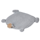 PaWz Pet Bed Cat Calming Bed Dog Squeaky M Grey Medium - Close-Up Angle
