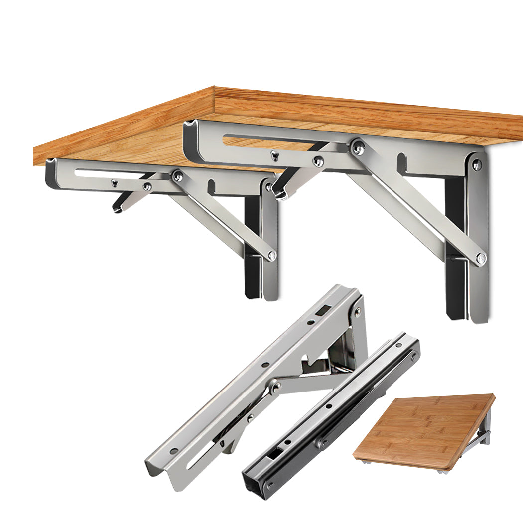 2Pcs 8" Folding Table Bracket Stainless-2006733180618543104