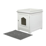 PaWz Cat Litter Box Mat Fully Enclosed - Low Angle