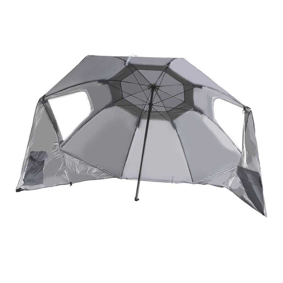 Mountview Beach Umbrella Outdoor Umbrellas Blue 2.13M-2018816743174180864