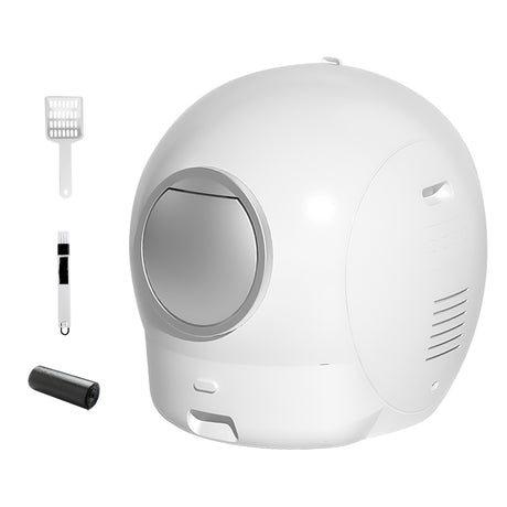 Pawz Self Cleaning Cat Litter Box Large Enclosed Toilet-1954802478600032256