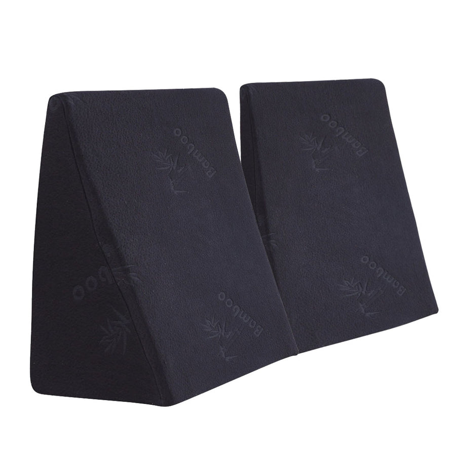 Cool Gel Memory Foam Bed Wedge Pillow With Cover-2006732867476000768