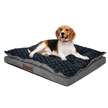 Dog Calming Bed Warm Soft Plush Comfy S Grey Small-2018816702741090304