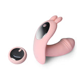 Urway Rabbit Vibrator Wireless Control Pink - Low Angle
