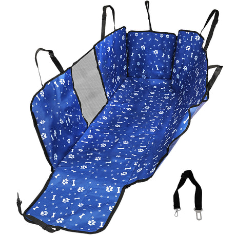 PaWz Pet Back Car Seat Cover Hammock Blue-2006732970454552576