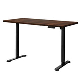 Levede Motorised Standing Desk Adjustable 140cm Walnut 1000x 1MM - Low Angle